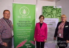 Martin Kophusmann, Stefanie Hackel and Sabrina Sieger. Katz Bio Tech AG and E-Nema are sharing a booth since they have been working together on Biological Pest Protection.